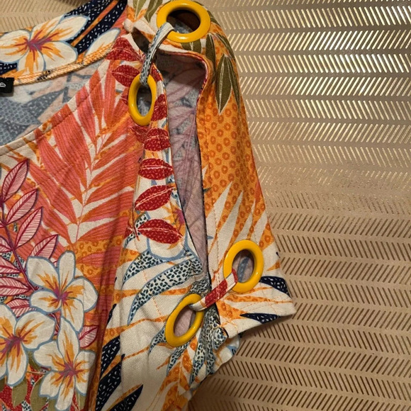 CABLE & GAUGE~VIBRANT BLOUSE~ M - Picture 4 of 5